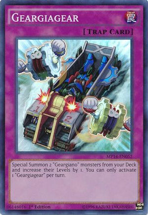 Geargiagear (Super Rare) [MP14-EN052] 1st Edition