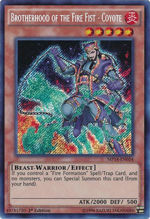 Brotherhood of the Fire Fist - Coyote (Secret Rare) [MP14-EN054] Unlimited