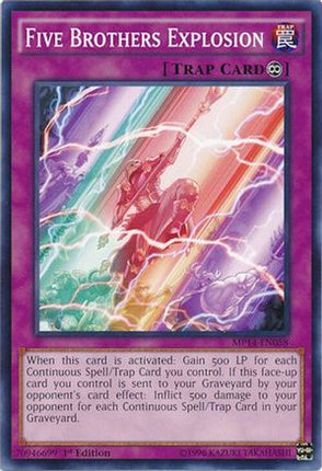 Five Brothers Explosion (Common / Short Print) [MP14-EN058] Unlimited