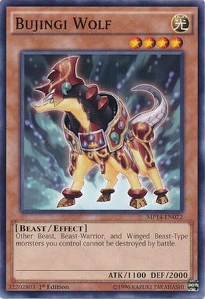 Bujingi Wolf (Common / Short Print) [MP14-EN072] 1st Edition