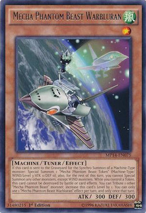 Mecha Phantom Beast Warbluran (Rare) [MP14-EN075] Unlimited