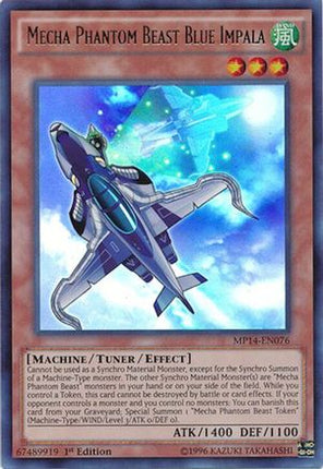 Mecha Phantom Beast Blue Impala (Ultra Rare) [MP14-EN076] Unlimited