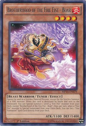 Brotherhood of the Fire Fist - Boar (Rare) [MP14-EN079] Unlimited