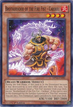 Brotherhood of the Fire Fist - Caribou (Common / Short Print) [MP14-EN080] Unlimited