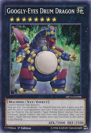 Googly-Eyes Drum Dragon (Common / Short Print) [MP14-EN098] 1st Edition