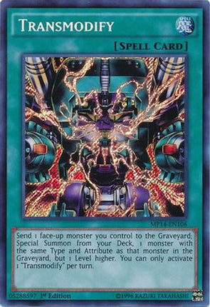 Transmodify (Secret Rare) [MP14-EN106] 1st Edition