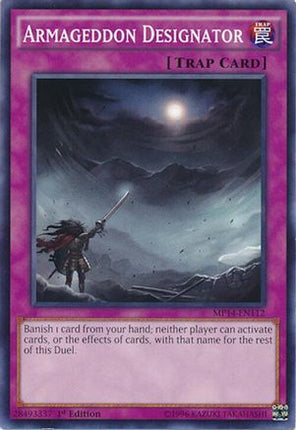 Armageddon Designator (Common / Short Print) [MP14-EN112] 1st Edition