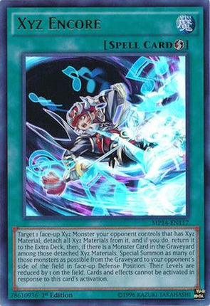 Xyz Encore (Ultra Rare) [MP14-EN117] 1st Edition