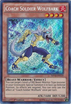 Coach Soldier Wolfbark (Secret Rare) [MP14-EN119] Unlimited