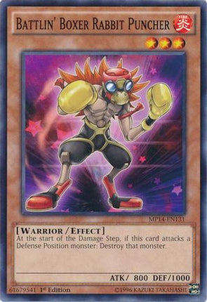 Battlin' Boxer Rabbit Puncher (Common / Short Print) [MP14-EN131] 1st Edition