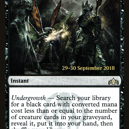 Mausoleum Secrets [Guilds of Ravnica Promos] Prerelease Foil