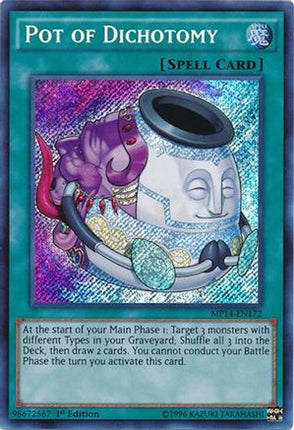 Pot of Dichotomy (Secret Rare) [MP14-EN172] Unlimited