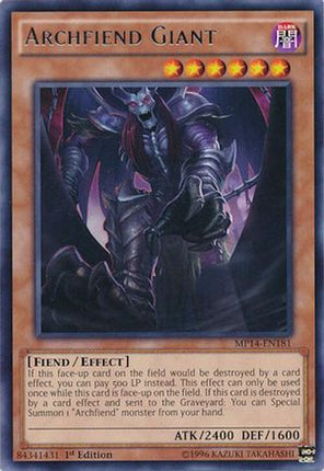 Archfiend Giant (Rare) [MP14-EN181] 1st Edition