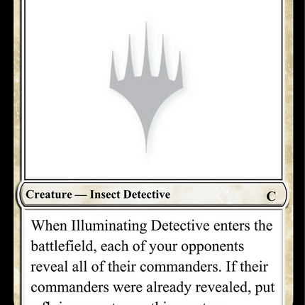Illuminating Detective [Unknown Event]