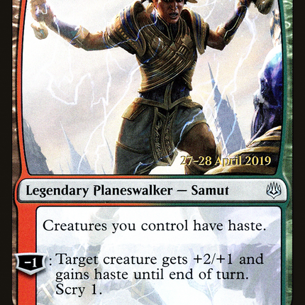 Samut, Tyrant Smasher [War of the Spark Promos] Prerelease Foil