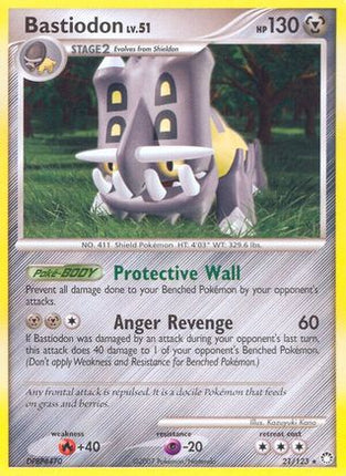 Bastiodon - 21/null [Mysterious Treasures] Reverse Holofoil