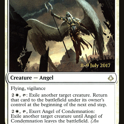 Angel of Condemnation [Hour of Devastation Promos] Prerelease Foil