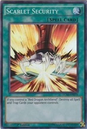 Scarlet Security (Super Rare) [LC5D-EN076] 1st Edition