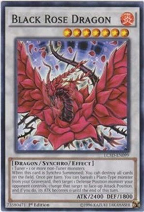 Black Rose Dragon (Common / Short Print) [LC5D-EN099] 1st Edition
