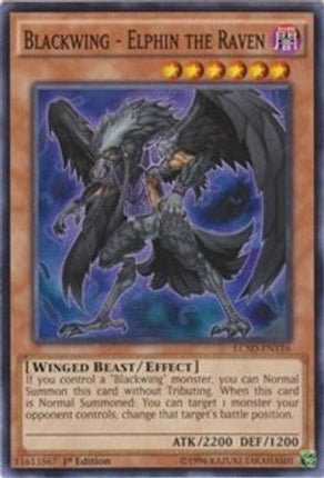 Blackwing - Elphin the Raven (Common / Short Print) [LC5D-EN116] 1st Edition