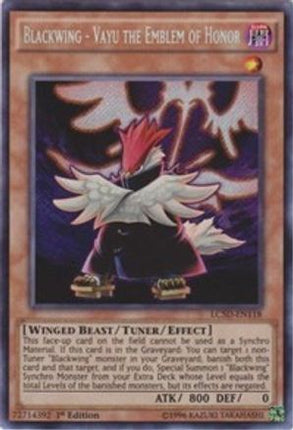 Blackwing - Vayu the Emblem of Honor (Secret Rare) [LC5D-EN118] 1st Edition