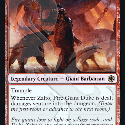 Zalto, Fire Giant Duke [Adventures in the Forgotten Realms Promos] Foil