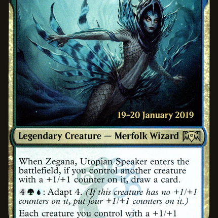 Zegana, Utopian Speaker [Ravnica Allegiance Promos] Prerelease Foil