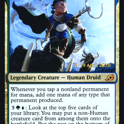 Kinnan, Bonder Prodigy [Ikoria: Lair of Behemoths Promos] Prerelease Foil