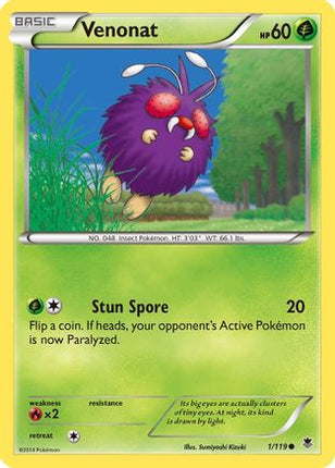 Venonat - 1/106 [XY - Phantom Forces] Reverse Holofoil
