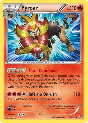 Pyroar - 12/106 [XY - Phantom Forces] Reverse Holofoil