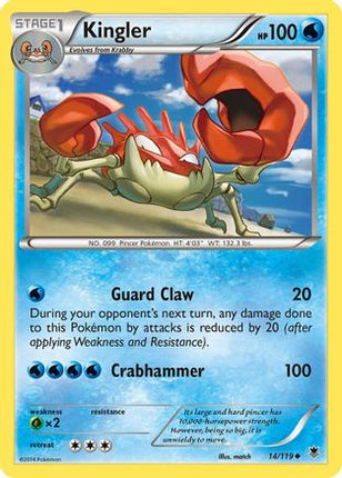 Kingler - 14/106 [XY - Phantom Forces] Reverse Holofoil