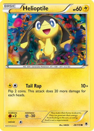 Helioptile (28) - 28/106 [XY - Phantom Forces] Reverse Holofoil