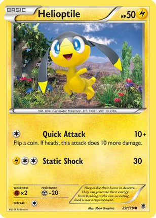 Helioptile (29) - 29/106 [XY - Phantom Forces] Reverse Holofoil