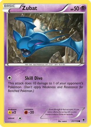 Zubat - 31/106 [XY - Phantom Forces] Reverse Holofoil