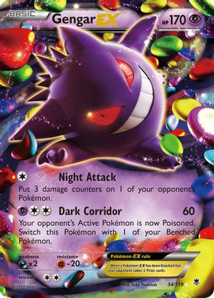 Gengar EX - 34/106 [XY - Phantom Forces] Holofoil