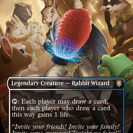 Kwain, Itinerant Meddler (Borderless) [Bloomburrow Commander] Foil