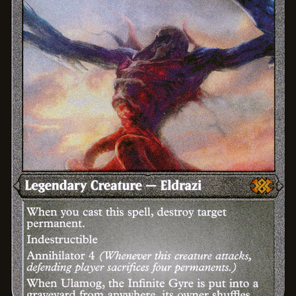 Ulamog, the Infinite Gyre [Double Masters 2022] Etched Foil