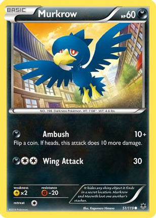 Murkrow - 51/106 [XY - Phantom Forces] Reverse Holofoil