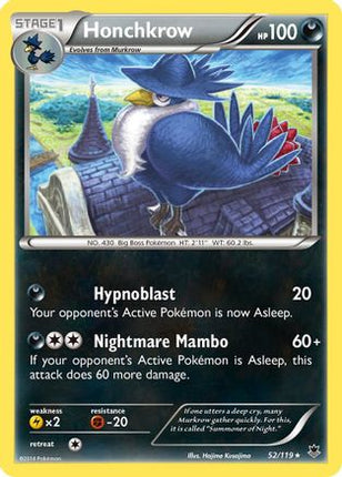 Honchkrow - 52/106 [XY - Phantom Forces] Reverse Holofoil