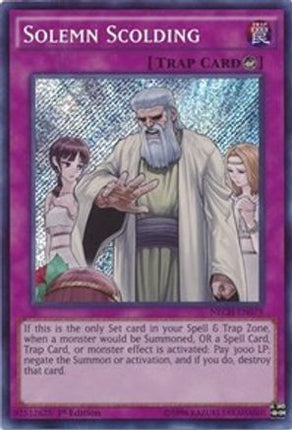 Solemn Scolding (Secret Rare) [NECH-EN079] Unlimited