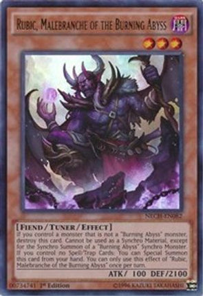 Rubic, Malebranche of the Burning Abyss (Ultra Rare) [NECH-EN082] 1st Edition