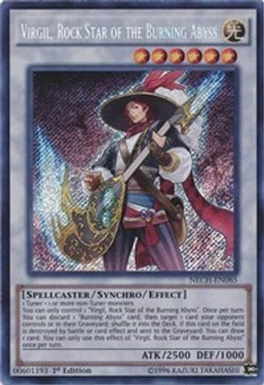Virgil, Rock Star of the Burning Abyss (Secret Rare) [NECH-EN085] Unlimited