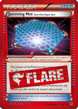 Jamming Net - 98/106 [XY - Phantom Forces] Holofoil