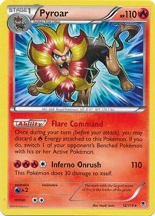 Pyroar - 12/119 (XY Phantom Forces) [Deck Exclusives]