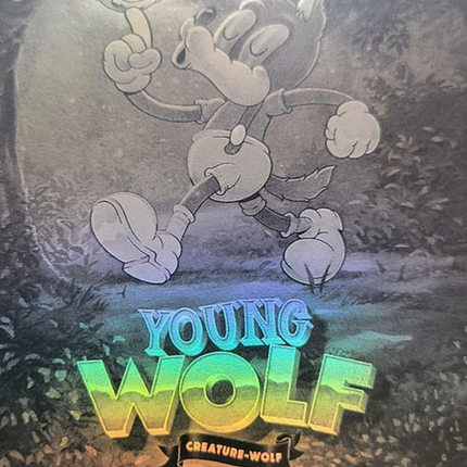 Young Wolf (Black & White Foil) [Secret Lair Drop Series] Foil