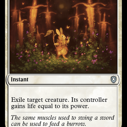 Swords to Plowshares [Bloomburrow Commander]