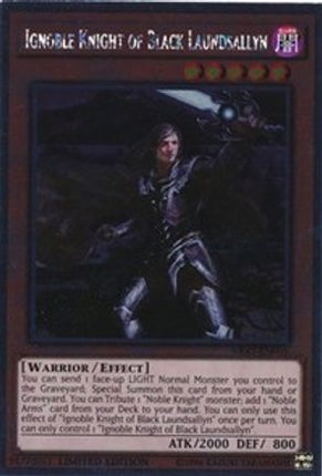 Ignoble Knight of Black Laundsallyn (Platinum Rare) [NKRT-EN005] Limited
