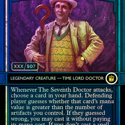 The Seventh Doctor (Showcase) (Borderless) [Doctor Who] Serialized Foil