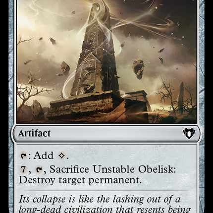 Unstable Obelisk [Commander Masters]