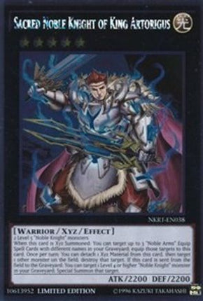 Sacred Noble Knight of King Artorigus (Platinum Rare) [NKRT-EN038] Limited
